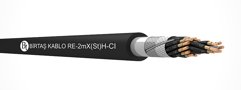 RE-m2X(St)H-CI   90°C / 500 V Cu/MT/XLPE/OSCR/LSZH/MC